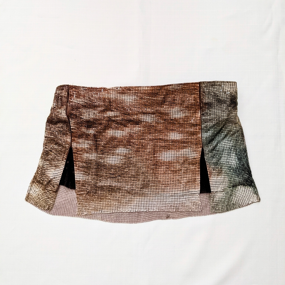 POSTER GIRL Mia Micro Skirt with Split In Matt Bambi Size Medium NWT